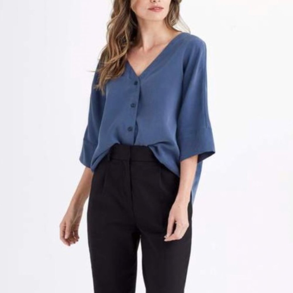 Vetta EUC Boyfriend Shirt - Washed Blue (No Longer Sold!)